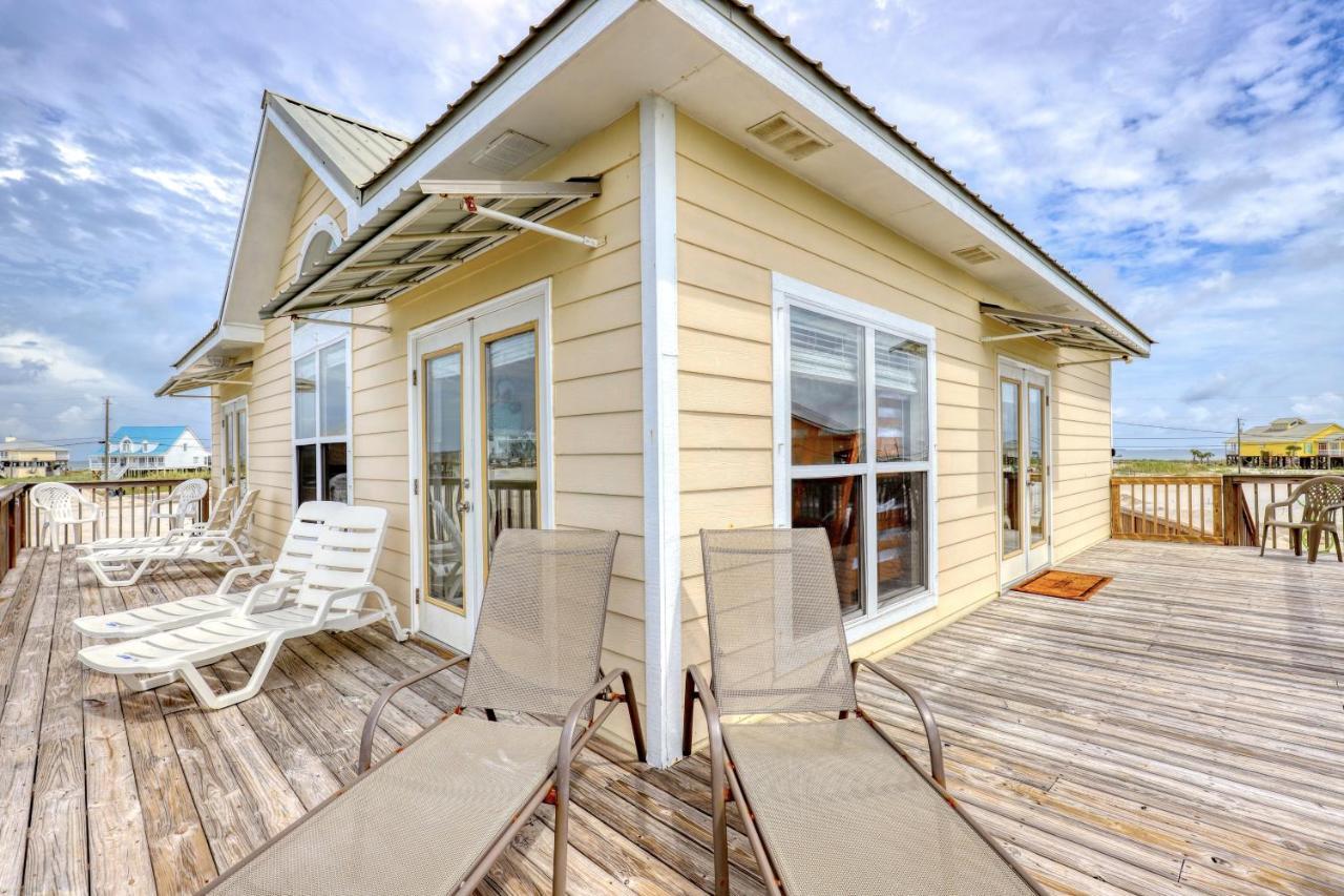 Villa Delphinus - Beachfront! And Pet Friendly! Feel The Ocean Breezed And Hear The Waves Lapping Right At Your Doorstep! Home Dauphin Island Exterior foto